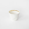 Coffee Cup with Gold Accent