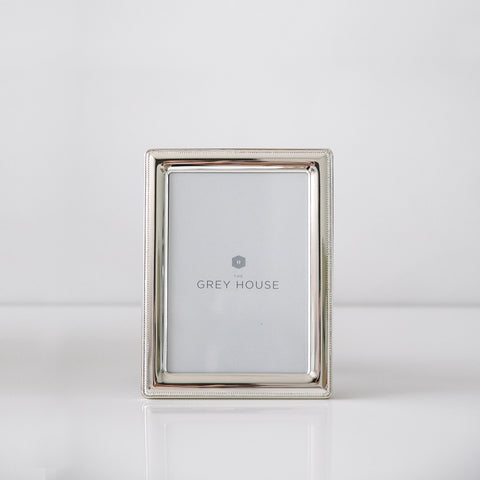 Herringbone Silver-plated photo frame